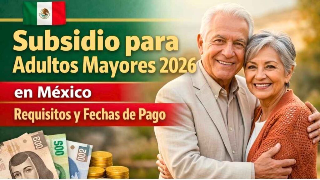 Subsidio para Adultos Mayores 2026 en México requisitos fechas de pago y cómo solicitar el apoyo económico