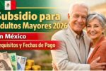 Subsidio para Adultos Mayores 2026 en México requisitos fechas de pago y cómo solicitar el apoyo económico